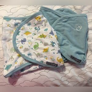 SwaddleMe Soft Blue Baby Swaddle 2 pcs